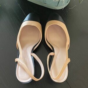 Preston & York Black and Tan Heels